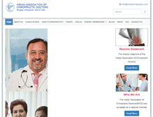 Tablet Screenshot of indiachiropractic.com